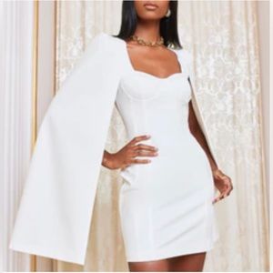 Lavish Alice Underwire Cape Mini Dress